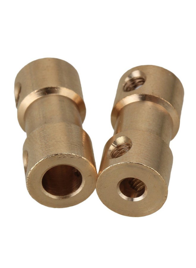 Brass Coupling Shaft Transmission Parts Motor Motor Coupling Shaft Extension Connector Model Crane Model-Color:2.3-3
