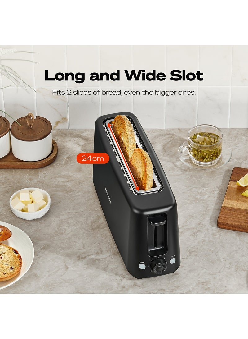 nutricook 2-Slice Essentials Slim Toaster 850 W TS150ME black - Image 4