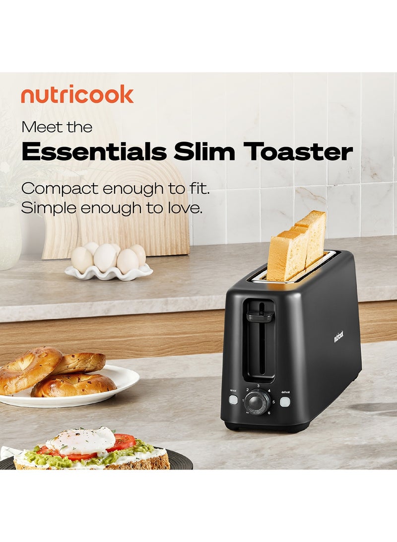 nutricook 2-Slice Essentials Slim Toaster 850 W TS150ME black - Image 2