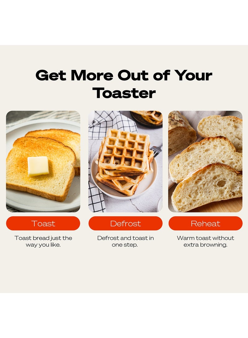 nutricook 2-Slice Essentials Slim Toaster 850 W TS150ME black - Image 5