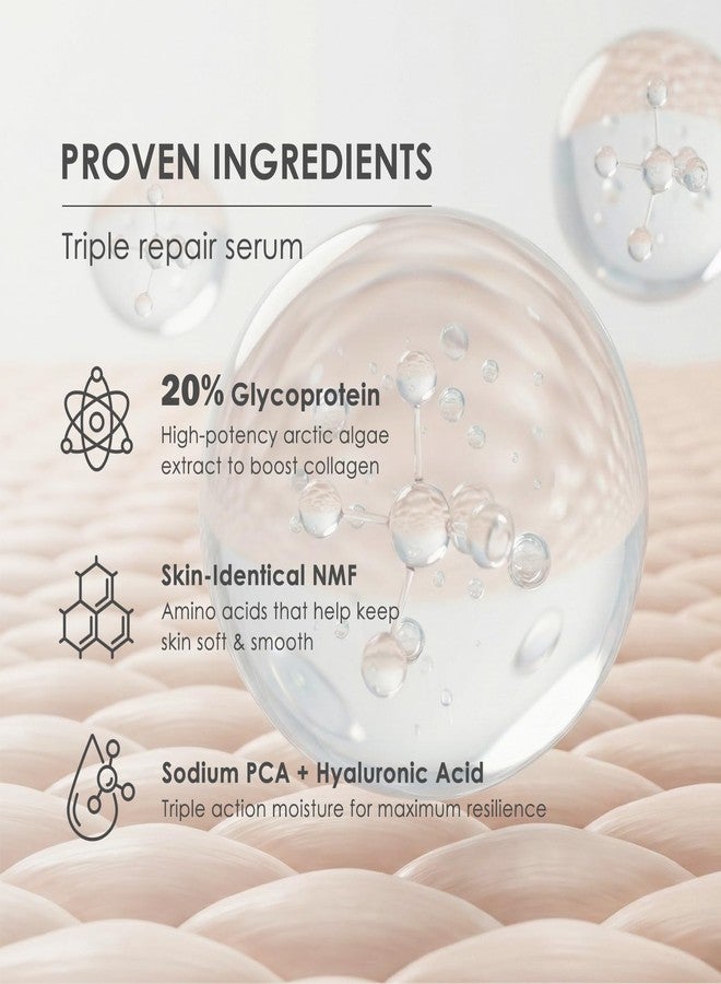 BIOCHEM Glycoprotein Hydrating Serum, 0.34 fl oz / 10 mL, Mini Ampoule – Deep Moisture + Skin Repair with Marine Glycoproteins & Hyaluronic Acid, Anti‑Aging Plumping, Travel Size, Sensitive Skin Safe - Image 3
