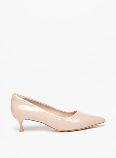 Celeste Women's Solid Pumps with Kitten Heels