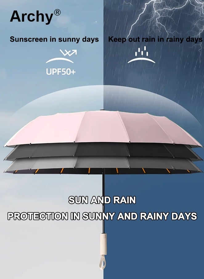 Archy Unisex Mini Foldable Umbrella With Capsule Case Small Compact Reinforced Thickened Portable - Image 2