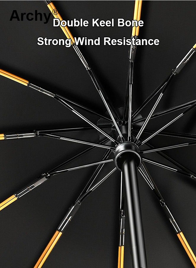 Archy Unisex Mini Foldable Umbrella With Capsule Case Small Compact Reinforced Thickened Portable - Image 3