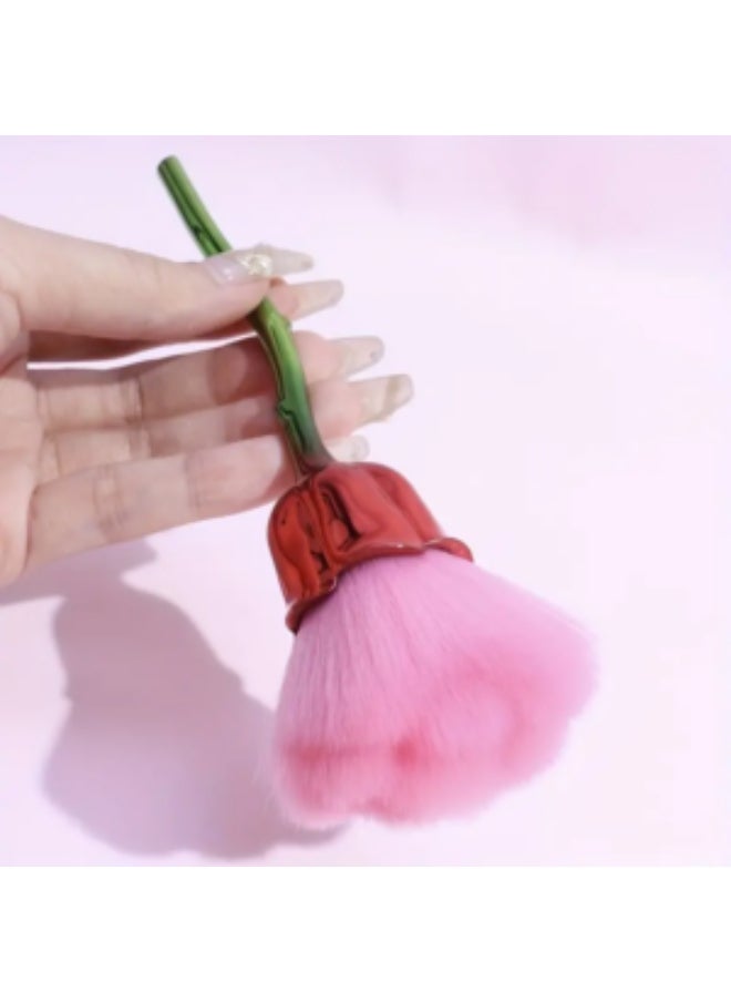 Generic Soft Rose-Shaped Makeup Brush – Gentle Blending Brush for Face and Cheeks  - Image 3