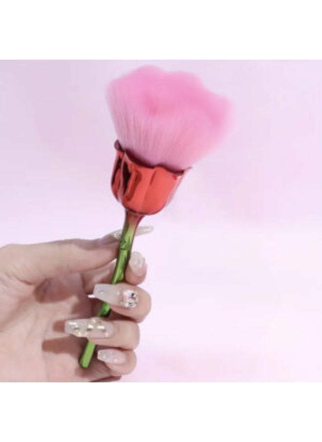 Generic Soft Rose-Shaped Makeup Brush – Gentle Blending Brush for Face and Cheeks  - Image 2