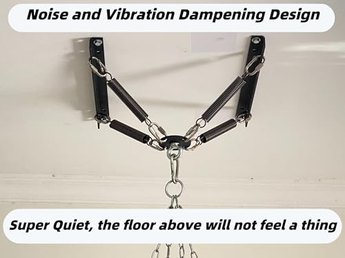 shikoyi Heavy Bag Hanger Noise and Vibration Dampening Design Ceiling or Open Floor Joist Mount for Heavy Punching Bags up to 140 LBS - Image 3