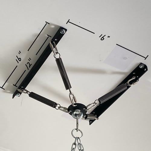 shikoyi Heavy Bag Hanger Noise and Vibration Dampening Design Ceiling or Open Floor Joist Mount for Heavy Punching Bags up to 140 LBS - Image 1
