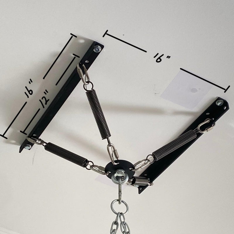 shikoyi Heavy Bag Hanger Noise and Vibration Dampening Design Ceiling or Open Floor Joist Mount for Heavy Punching Bags up to 140 LBS - Image 2
