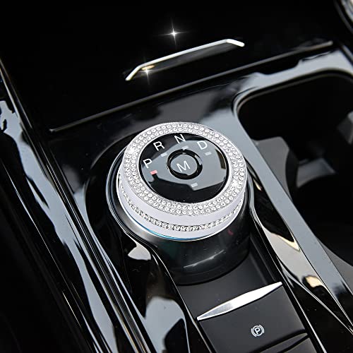PIFOOG Bling Explorer Accessories for Ford 2023 2022 2021 2020 Gear Shift Knob Cover Decal Crystal PRND Switch Knobs Sticker Car Interior Decoration Trim Silver 1PC - Image 2