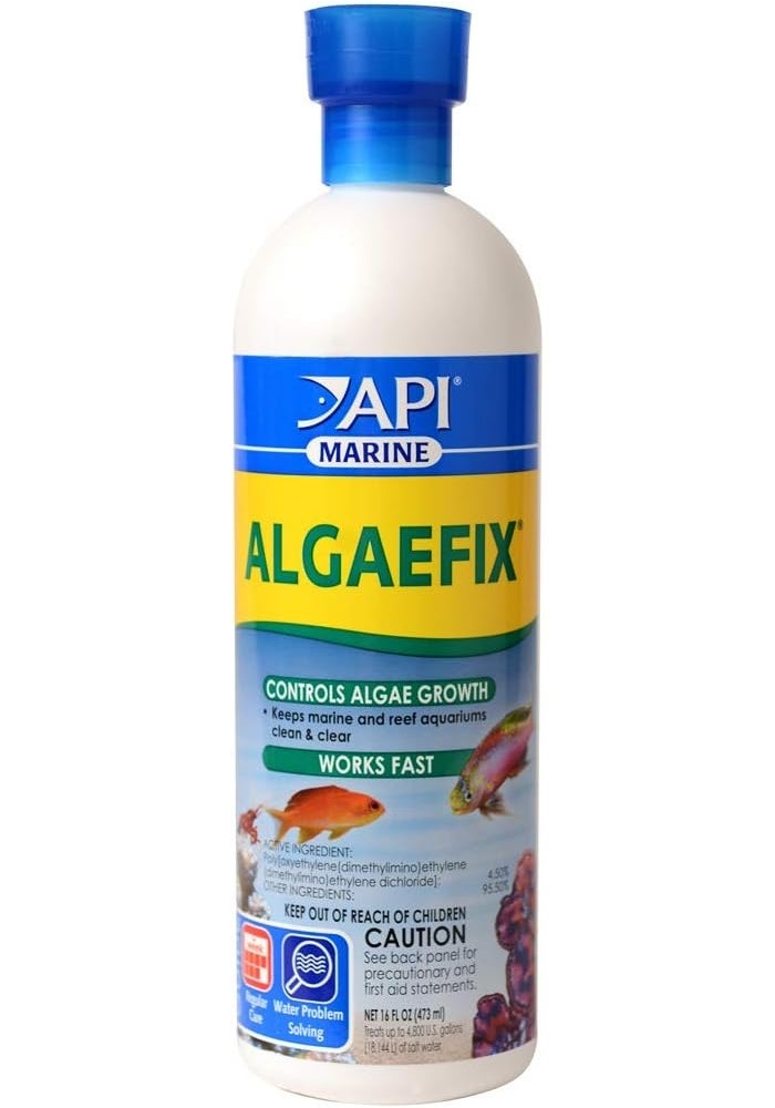 API Marine Algaefix - 16 Ounce Algae Control Solution for Saltwater Aquariums - Image 1