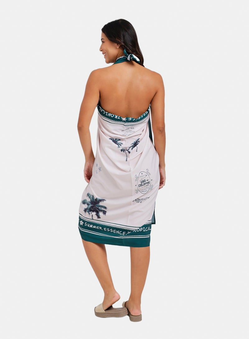 Carina Tropical Print Beach Sarong - Image 4