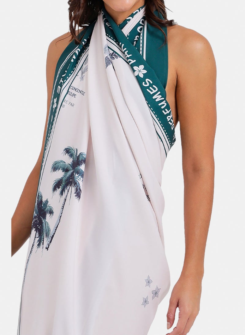 Carina Tropical Print Beach Sarong - Image 5