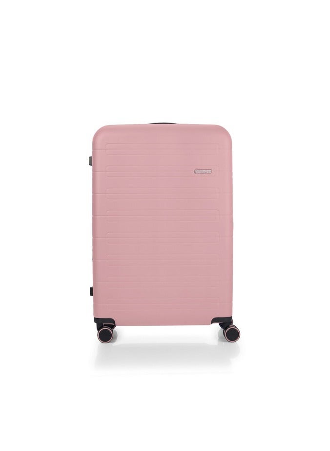 AMERICAN TOURISTER Novastream Suitcase, 4 Spinner Wheels, Hard Top, Polycarbonate, Vintage Pink|Divider Pad|Expandable|100% rPET Recycled Plastic|TSA Lock|Aluminum Handle - 3 Years Global Warranty - Image 2