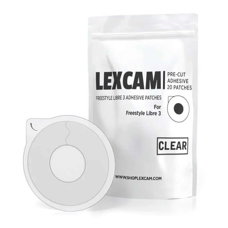 LEXCAM أغطية حساسات ليكسكام اللاصقة لفريستايل ليبر 3 فقط - عبوة من 20 لاصقة، مقاومة للماء، غطاء شفاف مع فتحة في المنتصف لجهاز مراقبة الجلوكوز المستمر، الحساس غير متضمن - Image 3