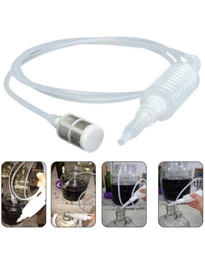 MIXDE Syphon Tube Pipe Hose for Home Brew Wine Making Siphon Filter Soft Tube - Image 2