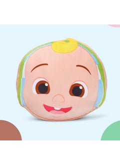 Beebop Cocomelon JJ Face Cushion with Headphones - Huggable Pillow for Young Ones  - Image 1