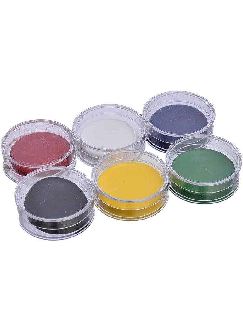 MeiduGaga Non-Toxic Glitter Face Paint Pack of 6 Colors with Brush - Multi Color - No:MD900 - Image 3