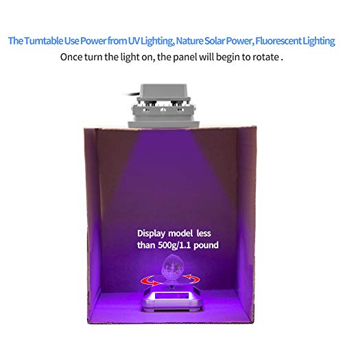 Comgrow 3D Printer UV Resin Curing Light with Solar Turntable 360°Rotating Stand for SLA DLP LCD 3D Printer Solidify Photosensitive Resin 405nm UV Resin Affect, DIY Curing Enclosure - Image 4
