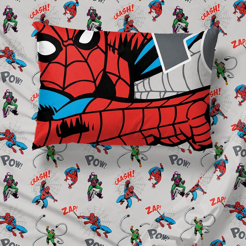 Marvel Spiderman Spidey VS 7 Piece Queen Size Bed Set - Includes Comforter & Sheet Set Bedding - Super Soft Fade Resistant Microfiber (Official Product) - Image 5