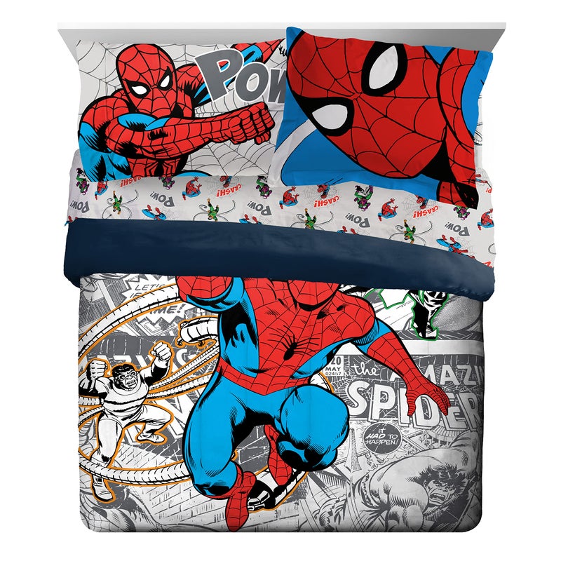 Marvel Spiderman Spidey VS 7 Piece Queen Size Bed Set - Includes Comforter & Sheet Set Bedding - Super Soft Fade Resistant Microfiber (Official Product) - Image 2