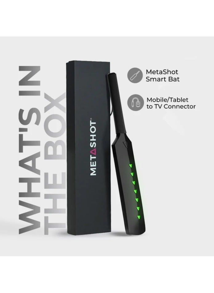 Merlin Metashot  Smart Cricket Bat | Game Compatible with TVs, PC/Mac, iOS/Android, Tabs/iPad - Image 1