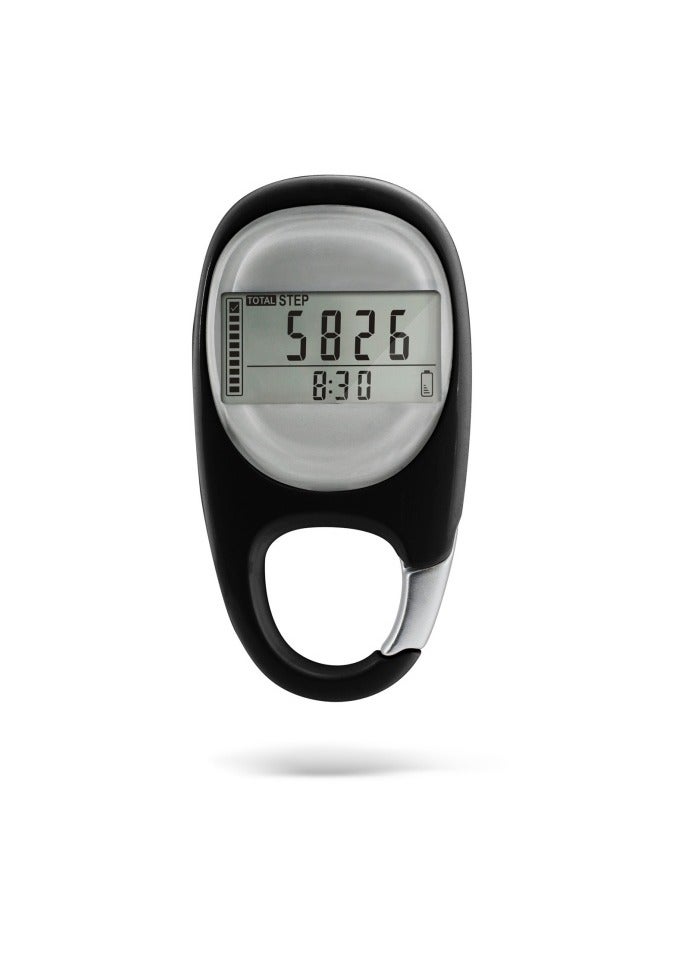 Generic Simple Pedometer for Walking, Accurate Step Tracker with Carabiner, 3D Step Counter for Men Women Kids Seniors  - Image 1