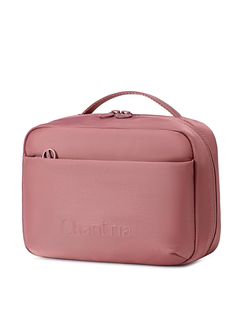 شانتريا حقيبة مكياج نسائية خفيفة الوزن مقاومة للماء متعددة الوظائف بسحاب وفتحة  درجة - Image 1