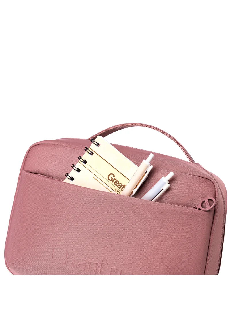 Chantria Nostalgia Rose Premium Lightweight Carry All Cosmetic Bag for Women Water Resistant Multifunctional Clutch Bag with Multiple Pockets and 180° Degree Opening, CB00793-Nostalgia Rose  | Best Price UAE