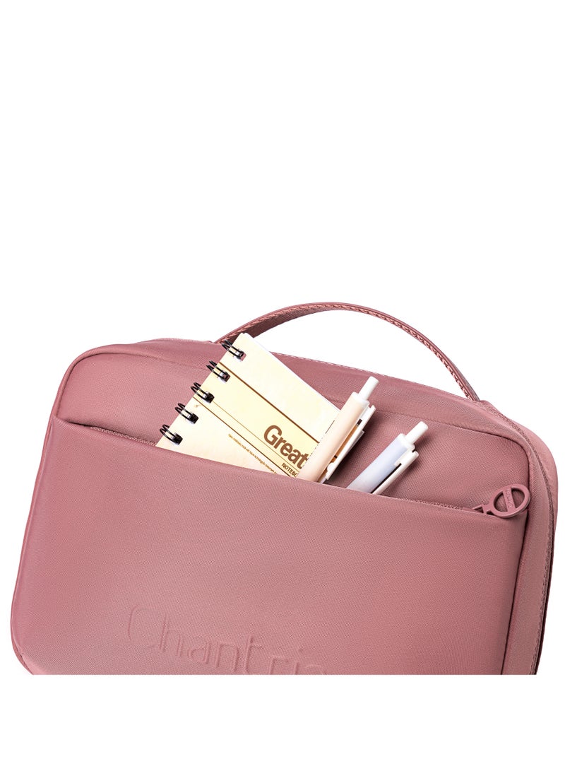 شانتريا حقيبة مكياج نسائية خفيفة الوزن مقاومة للماء متعددة الوظائف بسحاب وفتحة  درجة - Image 4