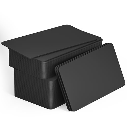 Timeskey NFC 50pcs Black NFC Tags - NFC Business Cards, 215 Cards, Blank, Rewritable, 504 Bytes, Programmable, iPhone Compatible - Image 1