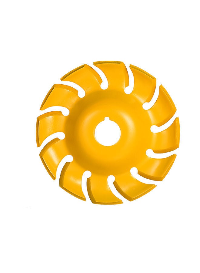 NIBEMINENT Manganese Steel 90mm 12 Teeth Wood Carving Disc Yellow 17x3x15centimeter  - Image 1
