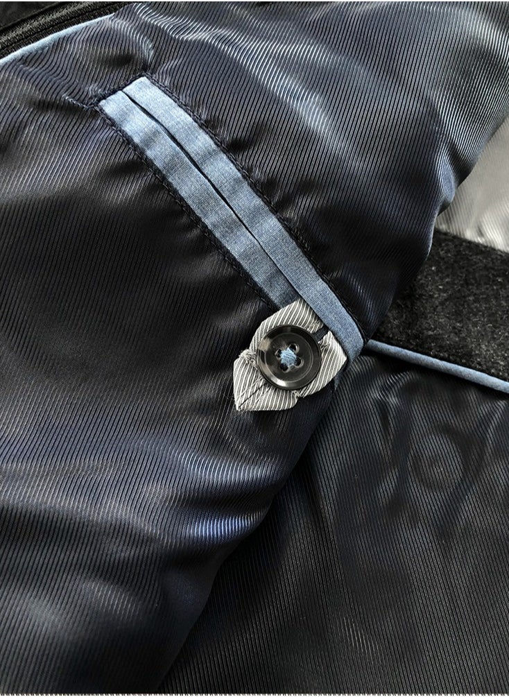 German Classic Trench Coat  Premium Woolen Men's Coat  MidLength  Windproof and Warm  Business Casual  Removable High Collar Design - https://f.nooncdn.com/p/pzsku/ZF5B3568AE6390E40F29AZ/45/_/1733990711/f959def9-cad7-4474-93eb-455262ad5b6b.jpg?format=jpg&width=original