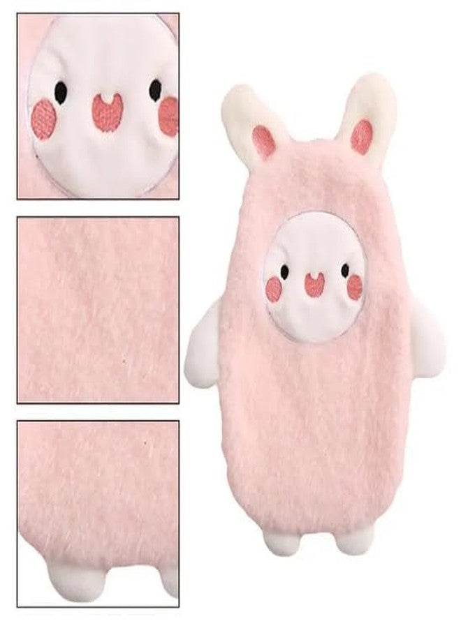 FYCAN Mini Size Cute Cartoon Designs Rubber + Plush Hot and Cold Winter Water Bag Bottle for Portable Heater Therapy Hand Warmer Kids Students Pocket Hot Bags Menstrual and Pain Hand-1-Multi (Green) - Image 5