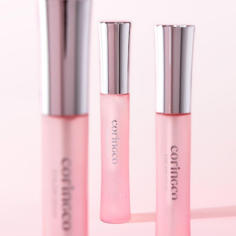 CORINGCO Pink Collagen Power Eyelash Serum Moisturizing Nourishing Formula with 4 Types of Peptides Strengthens Volumizes Improves Lash Growth NonSticky Gel Tested 4Week Results - Image 3