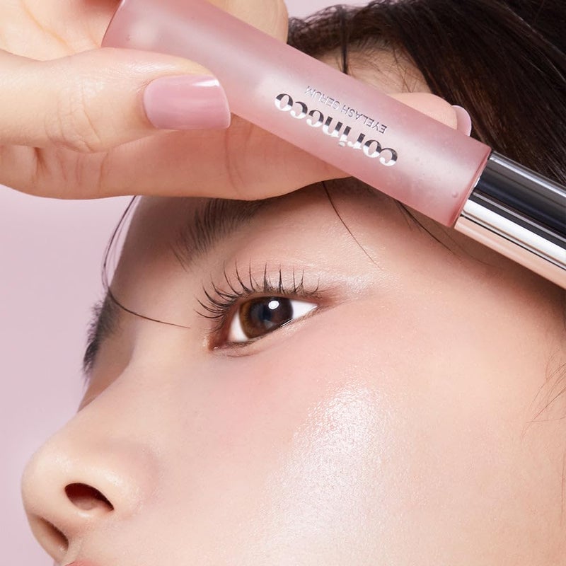 CORINGCO Pink Collagen Power Eyelash Serum Moisturizing Nourishing Formula with 4 Types of Peptides Strengthens Volumizes Improves Lash Growth NonSticky Gel Tested 4Week Results - Image 4