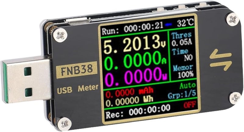 اختبار USB 120 واط مقياس الجهد والتيار كاشف بروتوكول الشحن السريع QC PD قياس سعة الطاقة - Image 2