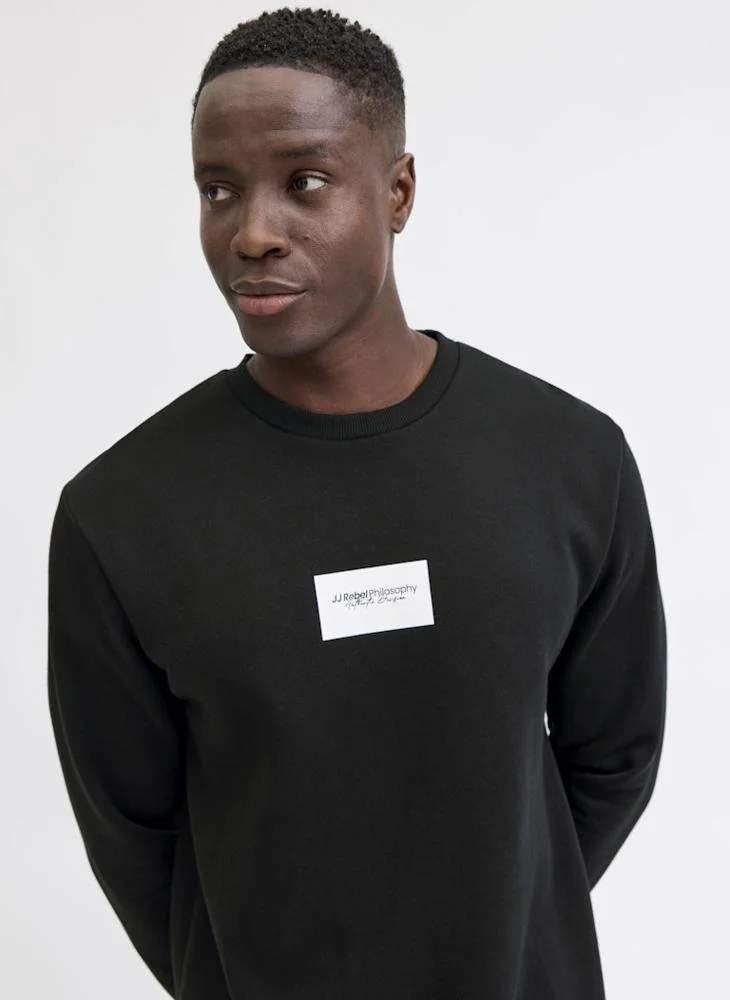 ج ج ريبل سويت شيرت بقصة عادية مزين بالشعار