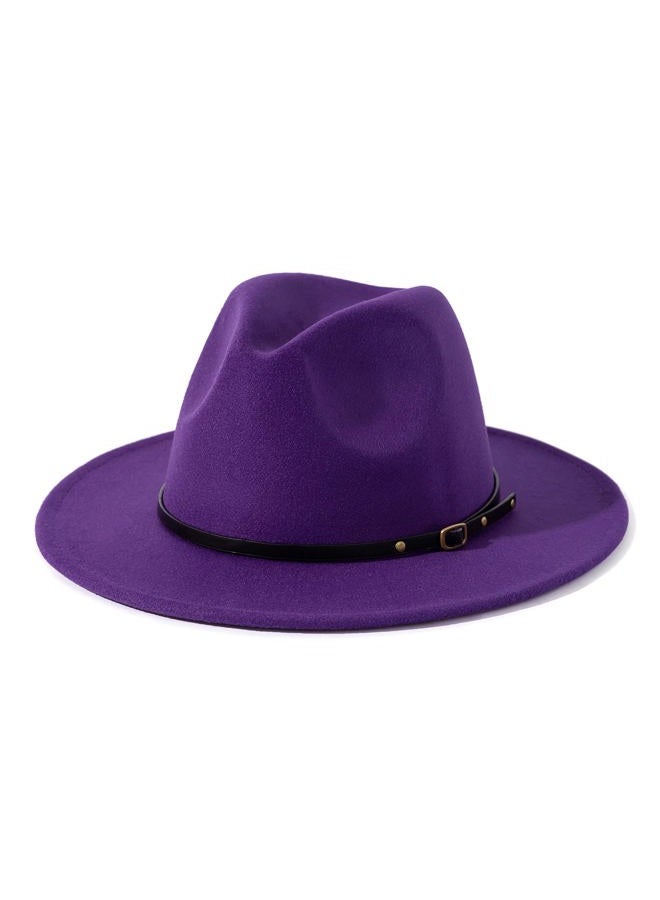 Lisianthus Women Belt Buckle Fedora Hat - Image 1