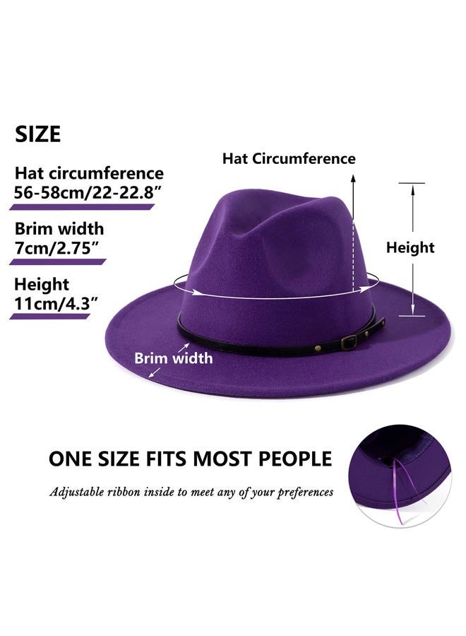 Lisianthus Women Belt Buckle Fedora Hat - Image 5