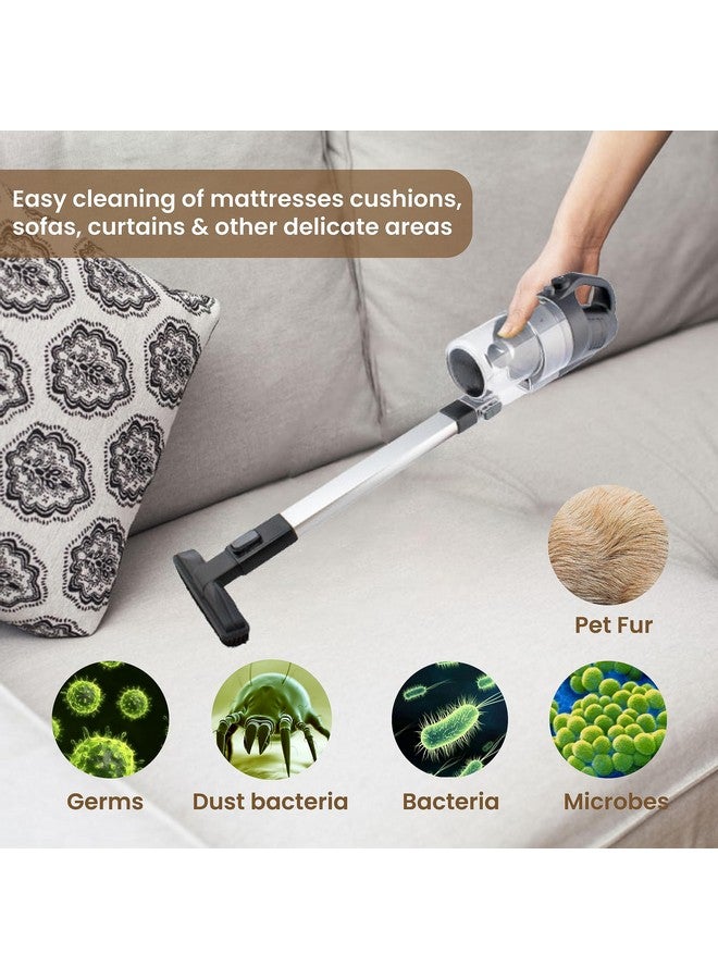 iGRiD Cordless Vacuum Cleaner for Home & Car, 600 W Motor, 4.5Kpa Suction, Handheld Vacuum Cleaner, Hepa Filter, Lightweight, Wet & Dry Use, Portable Vacuum Cleaner for Office, Sofa, Floor & Carpet - Image 4