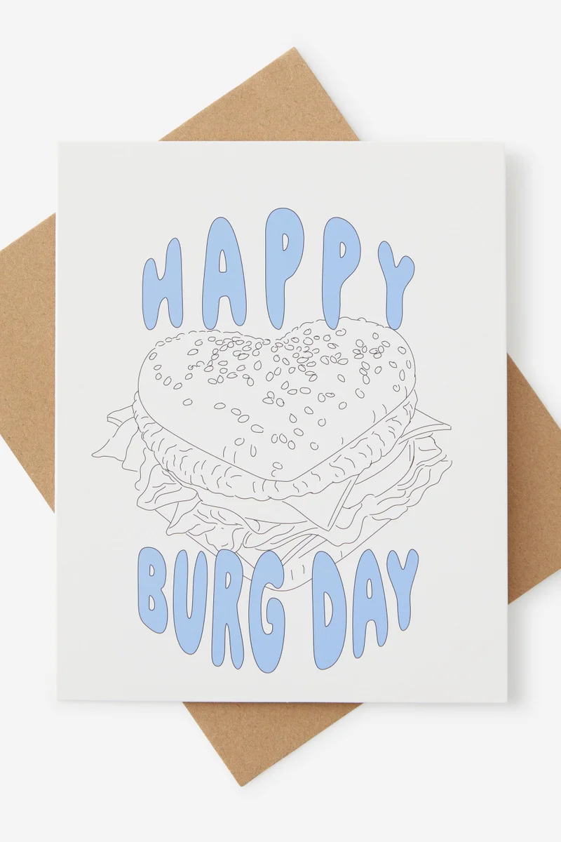 Typo Nice Birthday Card