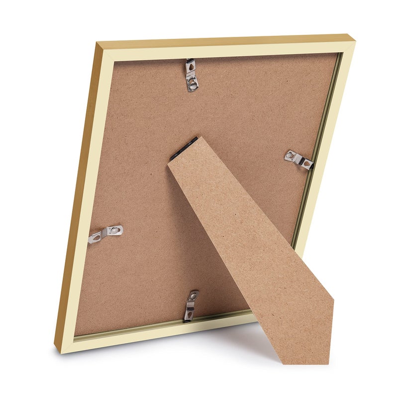 أبس سيمبلز مجموعة إطار صورة 8x10 صورة من 10 صور عرض 5x7 مع حصيرة أو 8x10 بدون حصيرة إطارات الصور المتعددة لجدار أو عرض الطاولة الذهب - Image 3