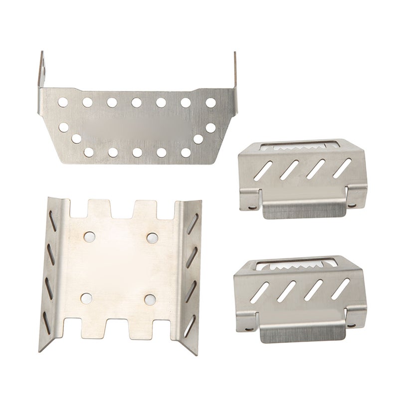 RC Chassis Armor Stainless Steel RC Body Guard Armor Accessory for YK4102 YK4103 YK4082 1/8 1/10 RC Car - Image 1