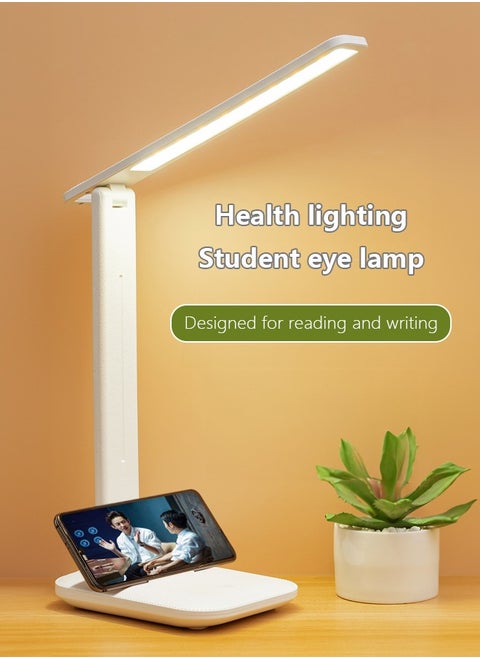 LED Folding Desk Lamp Eye Protection Bedside Lamp Student Study Special Atmosphere USB Night Light Bedroom Dormitory Reading Light