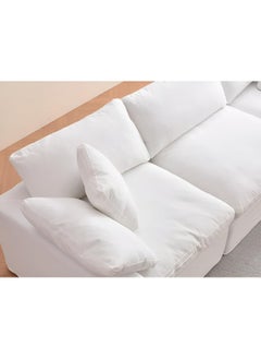 Poppins Home Luxury Modular Sectional Sofa with Chaise  Ultra-Comfy Cloud Couch for Living Room (4 Seater + 2 Ottomans)  - Image 5