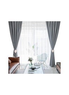 The Bros 2 Pcs Curtain Tiebacks Handmade Holdbacks, Farmhouse Curtain Tie Back Holder by Hand-Woven Cotton Rope for Window Sheer Drapes Indoor Outdoor  - Image 5