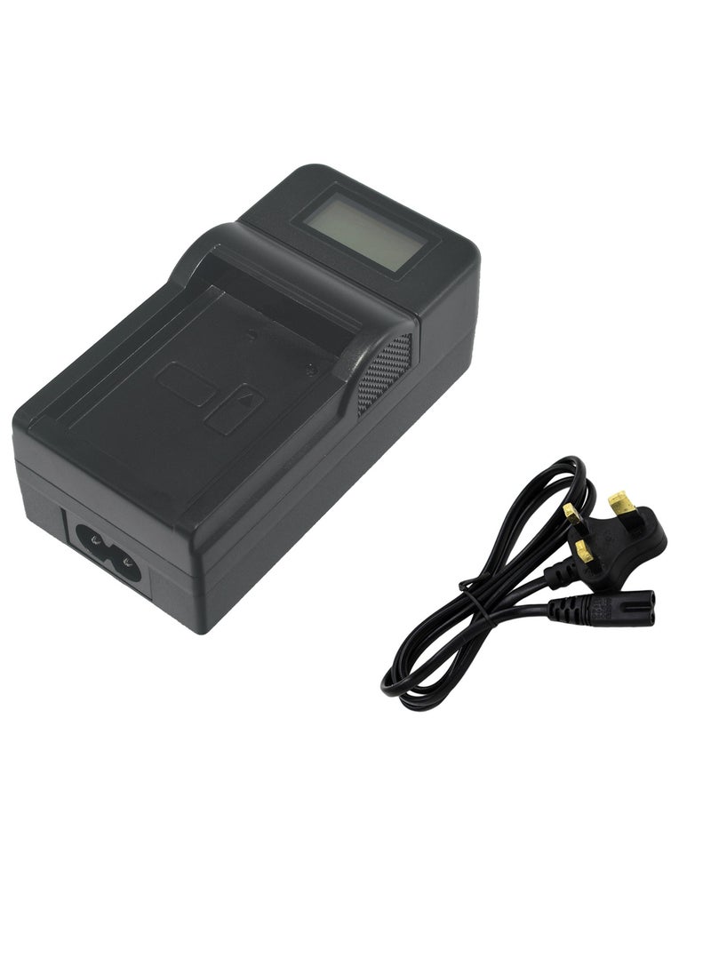 DMK Power 2 x NP-BN1 800mAh Rechargeable Battery and TC1000 LCD Charger Compatible with Sony DSC-QX10, DSC-QX30, DSC-QX100, DSC-TX100V, DSC-TX200V,...