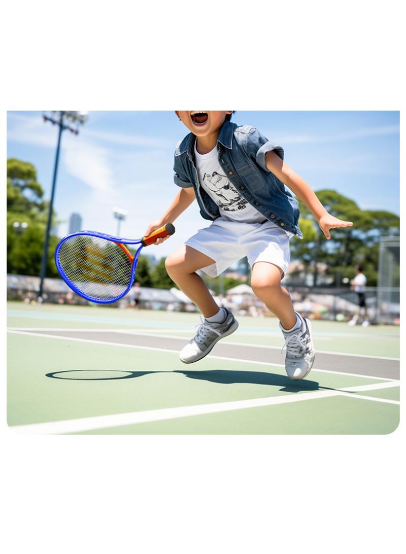 Y&D Kids Tennis Trainer Rebound Ball Set, Professional Racket, Portable Practice Rebounder, Equipment with 1 Racket & Bag, Suitable for Level Players（Blue）  - Image 4