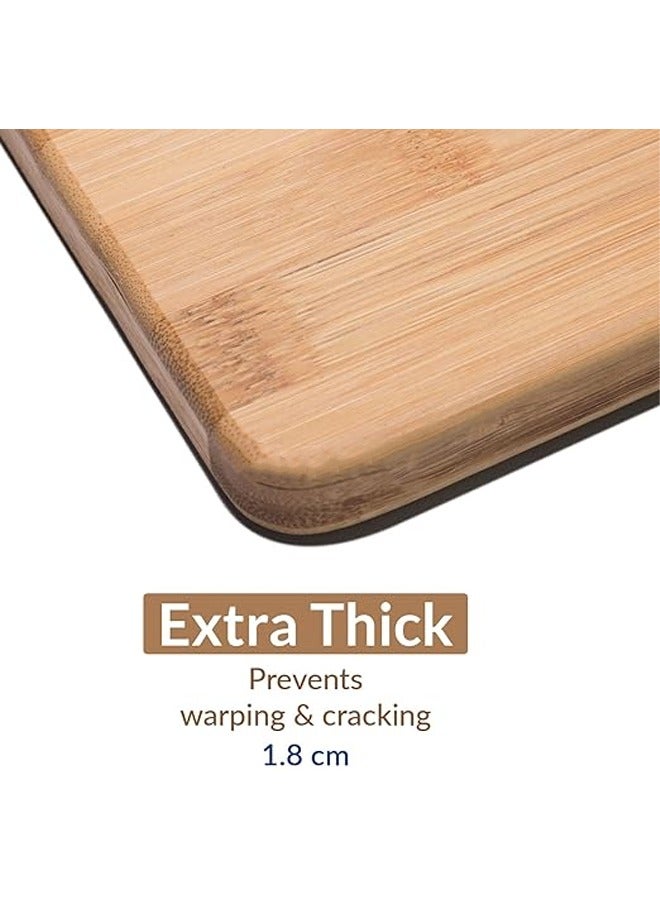 إن كي أكس لوح تقطيع خشبي لوح تقطيع للمطبخ مع ملعقة - Image 4